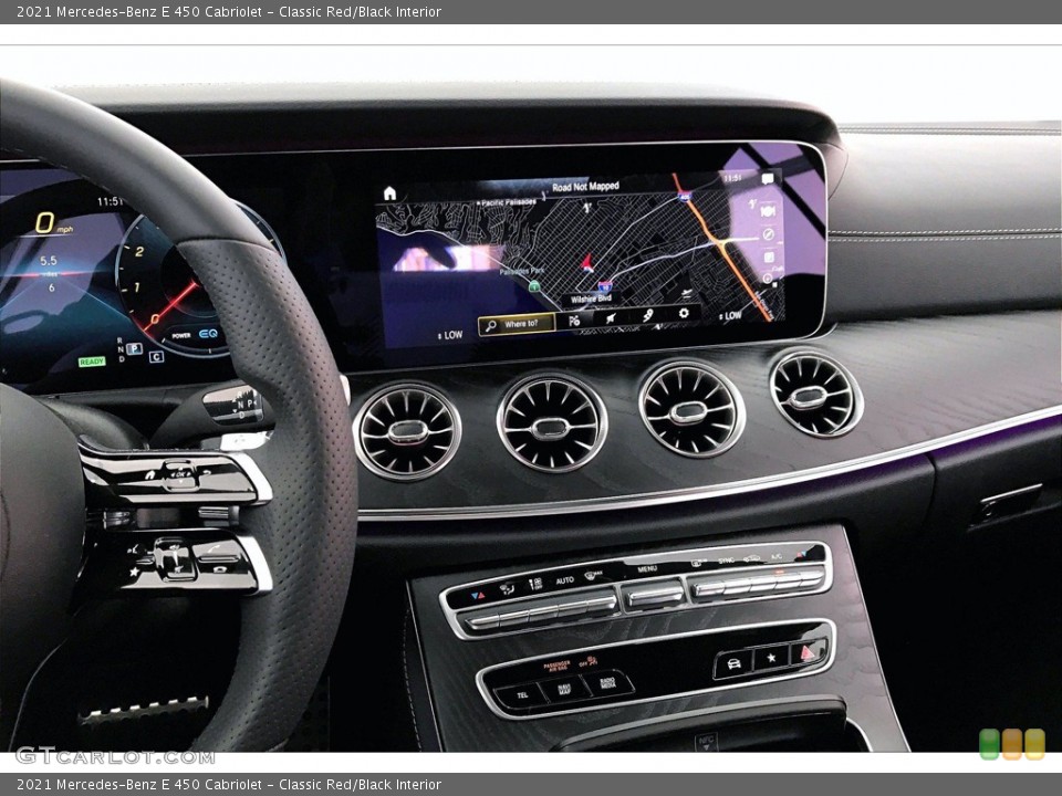 Classic Red/Black Interior Controls for the 2021 Mercedes-Benz E 450 Cabriolet #140107072