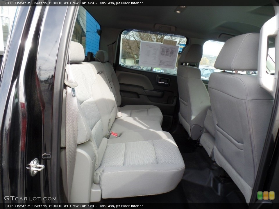 Dark Ash/Jet Black Interior Rear Seat for the 2016 Chevrolet Silverado 3500HD WT Crew Cab 4x4 #140107078