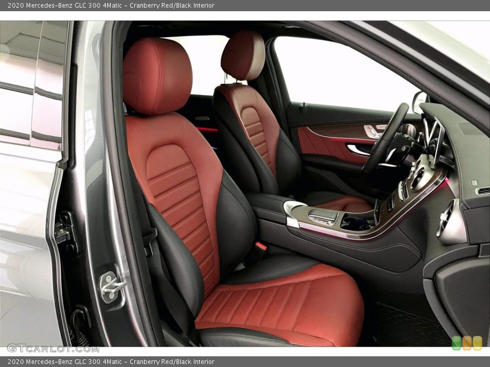 Cranberry Red/Black 2020 Mercedes-Benz GLC Interiors
