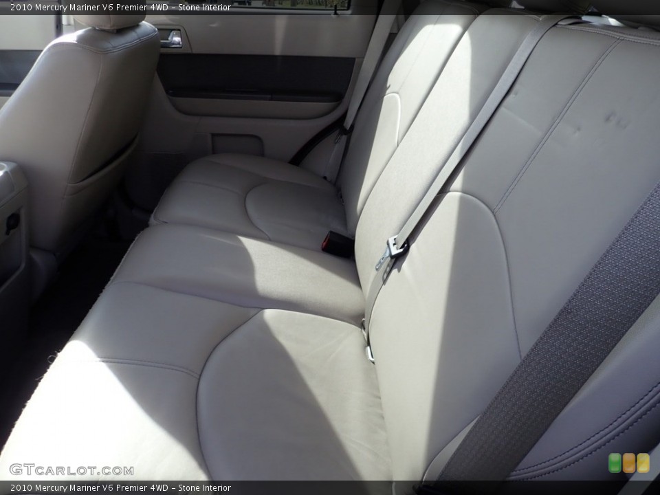 Stone Interior Rear Seat for the 2010 Mercury Mariner V6 Premier 4WD #140109334