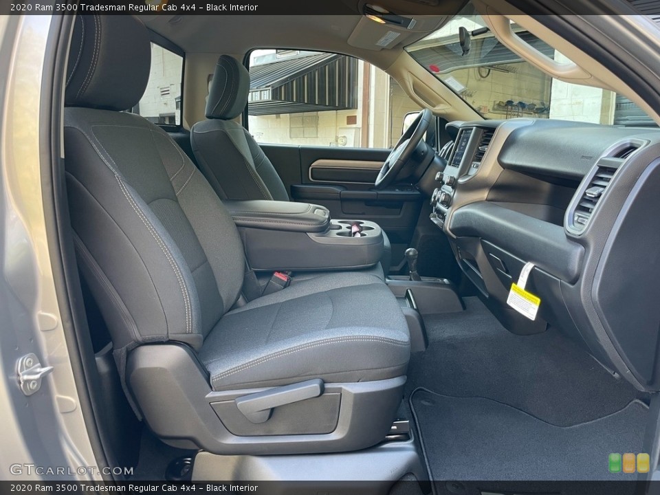 Black Interior Front Seat for the 2020 Ram 3500 Tradesman Regular Cab 4x4 #140110318