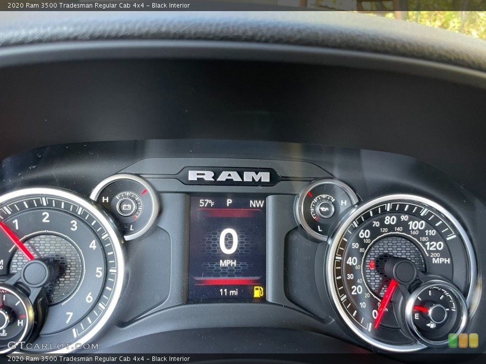 Black Interior Gauges for the 2020 Ram 3500 Tradesman Regular Cab 4x4 #140110387
