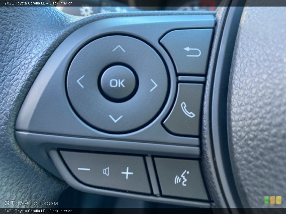Black Interior Steering Wheel for the 2021 Toyota Corolla LE #140110930