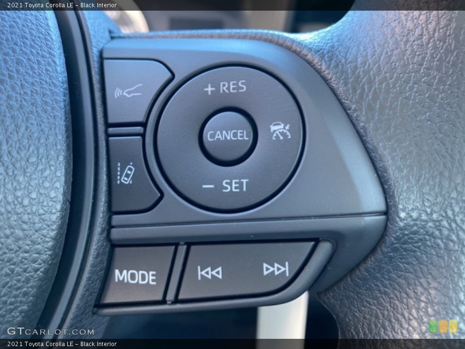 Black Interior Steering Wheel for the 2021 Toyota Corolla LE #140110969