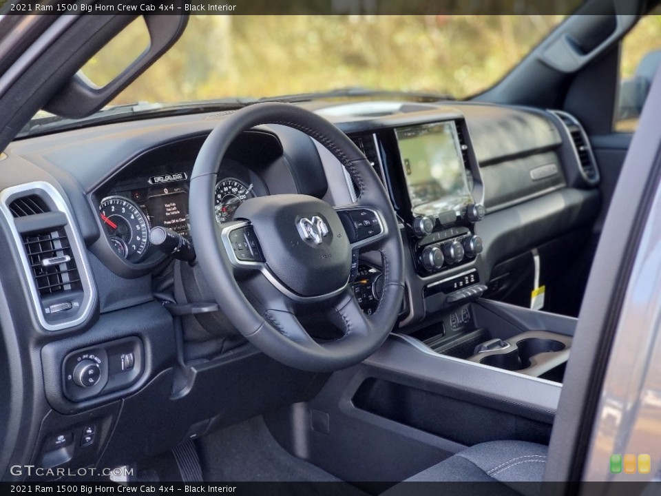 Black Interior Dashboard for the 2021 Ram 1500 Big Horn Crew Cab 4x4 #140111490