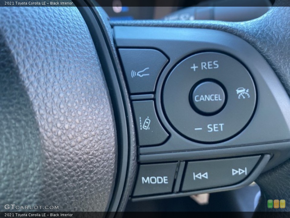 Black Interior Steering Wheel for the 2021 Toyota Corolla LE #140111575