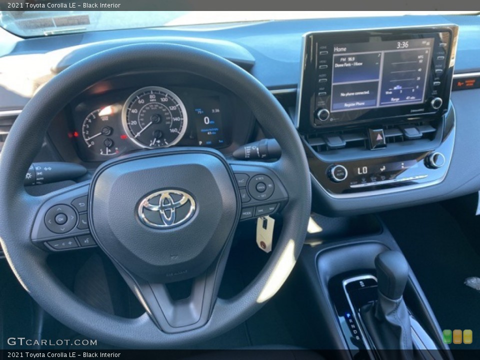 Black Interior Dashboard for the 2021 Toyota Corolla LE #140111601