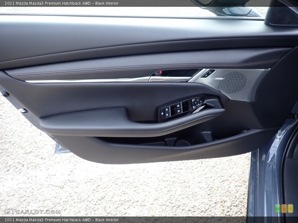 Black Interior Door Panel for the 2021 Mazda Mazda3 Premium Hatchback AWD #140112367