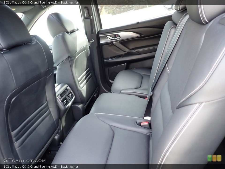Black Interior Rear Seat for the 2021 Mazda CX-9 Grand Touring AWD #140112628