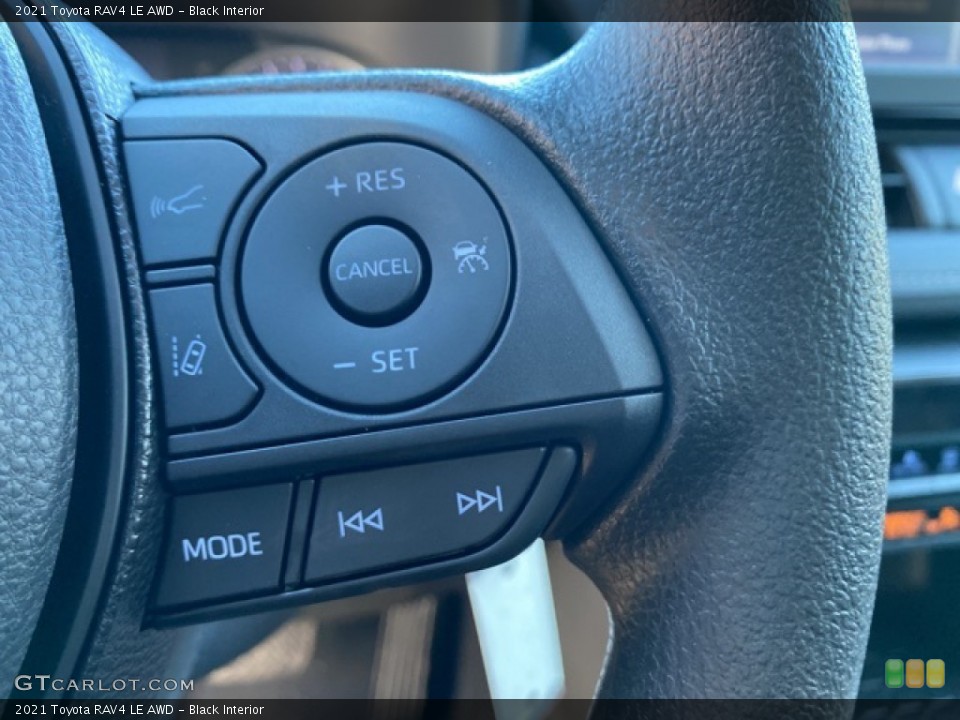 Black Interior Steering Wheel for the 2021 Toyota RAV4 LE AWD #140112793
