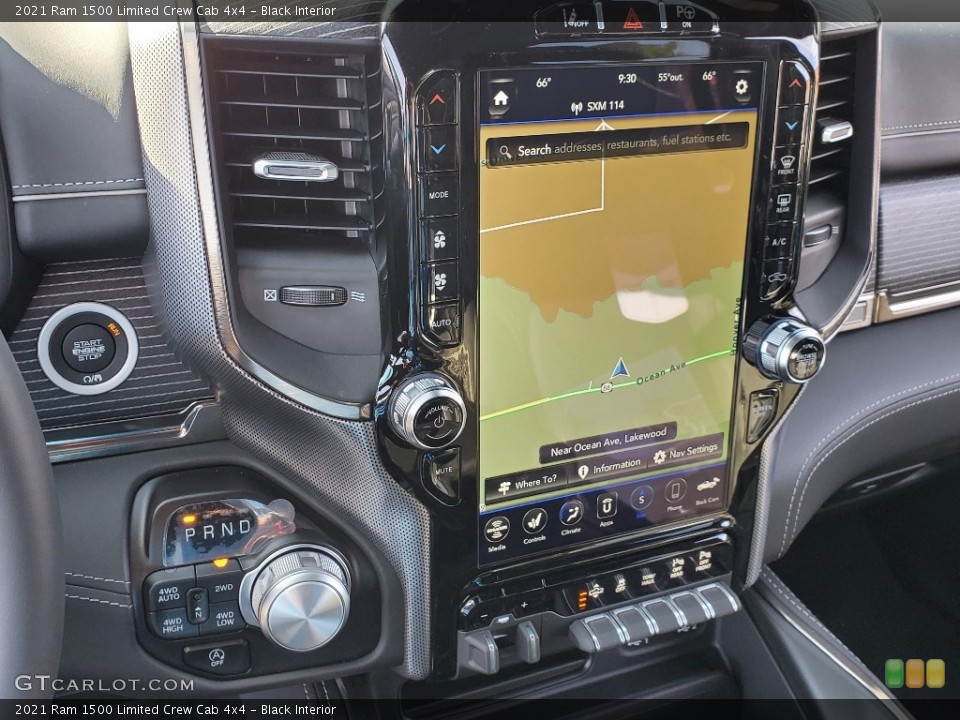 Black Interior Navigation for the 2021 Ram 1500 Limited Crew Cab 4x4 #140112934