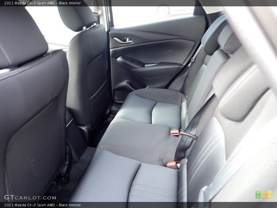 Black Interior Rear Seat for the 2021 Mazda CX-3 Sport AWD #140112967