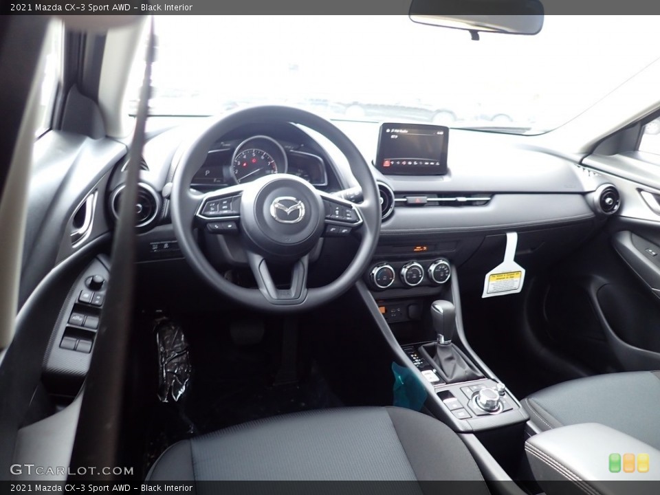 Black Interior Photo for the 2021 Mazda CX-3 Sport AWD #140112988