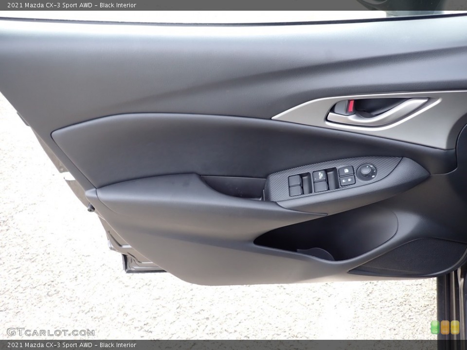 Black Interior Door Panel for the 2021 Mazda CX-3 Sport AWD #140113037