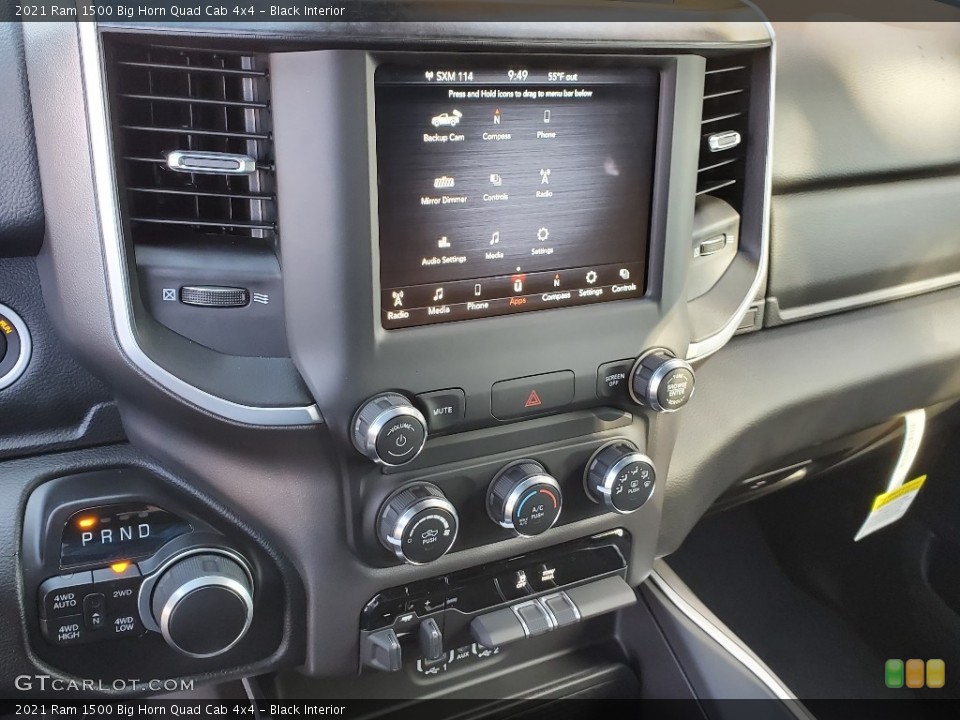 Black Interior Controls for the 2021 Ram 1500 Big Horn Quad Cab 4x4 #140113294