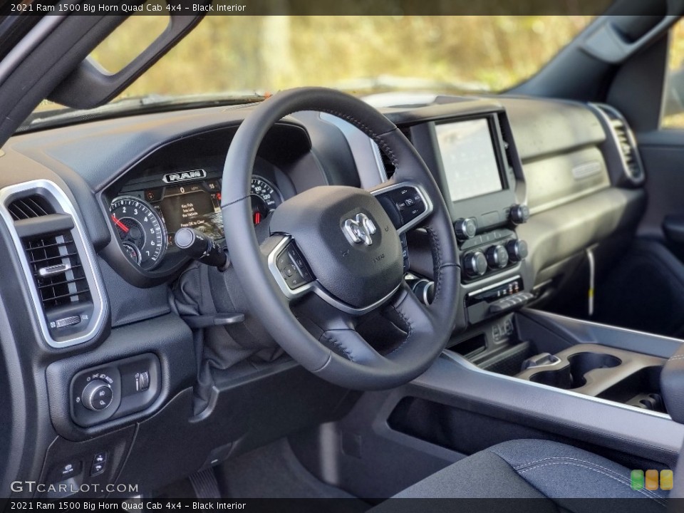 Black Interior Dashboard for the 2021 Ram 1500 Big Horn Quad Cab 4x4 #140113531