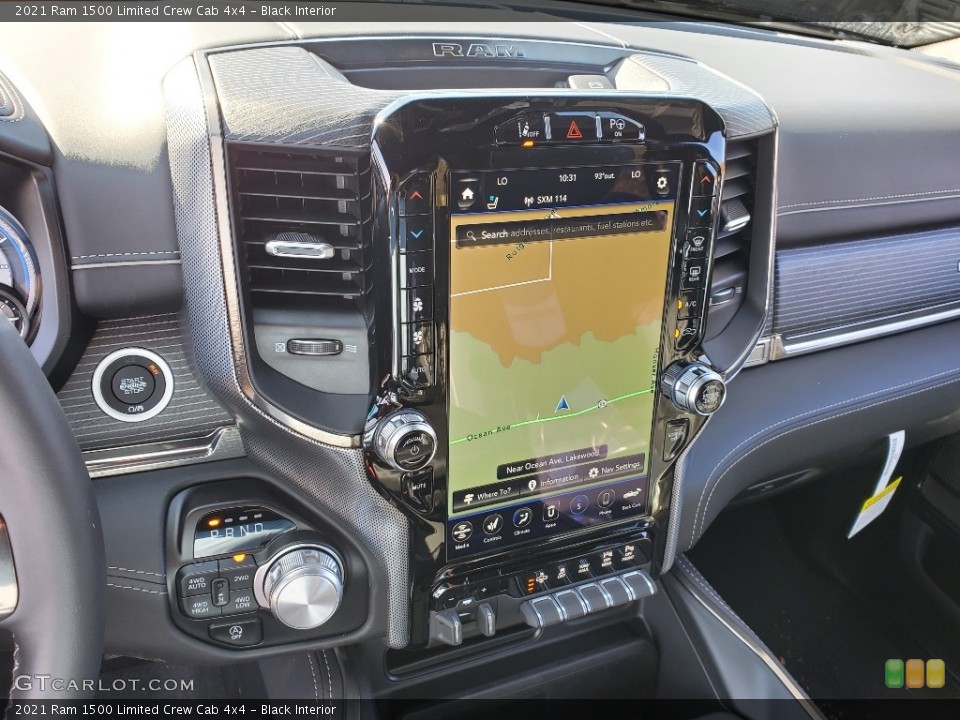 Black Interior Navigation for the 2021 Ram 1500 Limited Crew Cab 4x4 #140113975