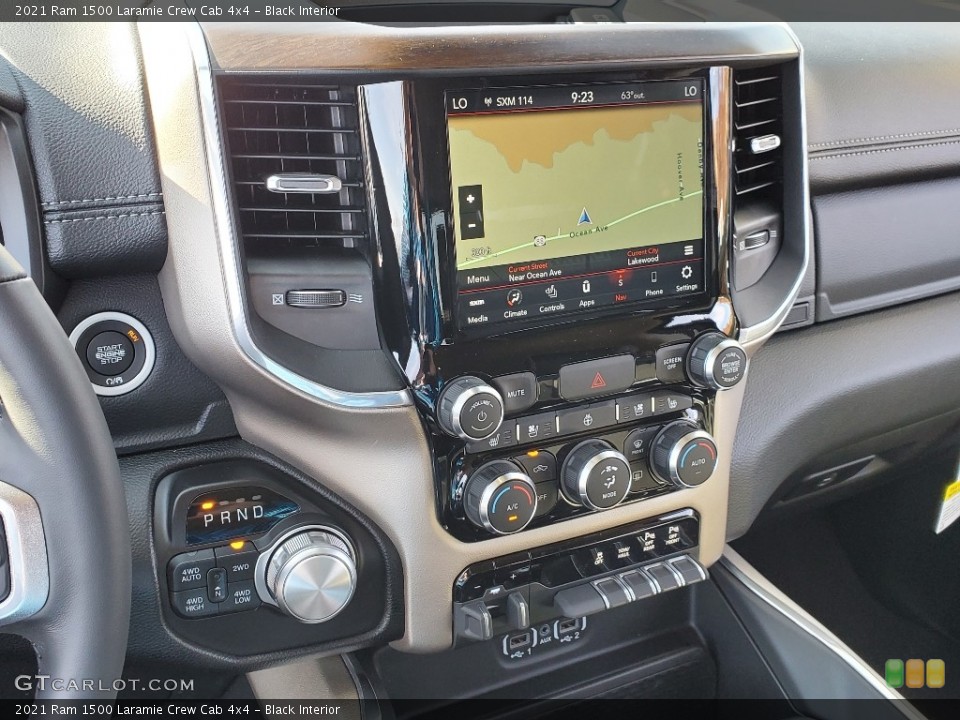 Black Interior Controls for the 2021 Ram 1500 Laramie Crew Cab 4x4 #140114299