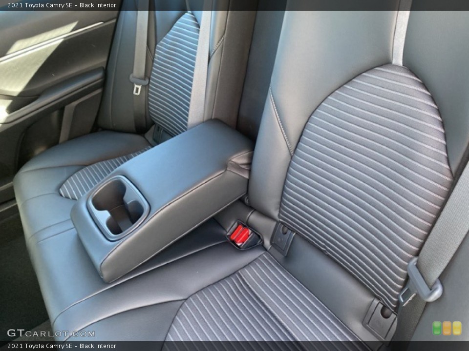 Black Interior Rear Seat for the 2021 Toyota Camry SE #140114425