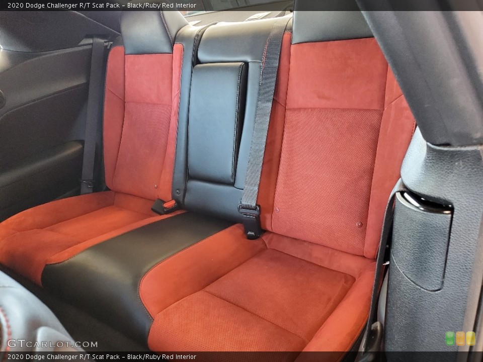 Black/Ruby Red Interior Rear Seat for the 2020 Dodge Challenger R/T Scat Pack #140114875