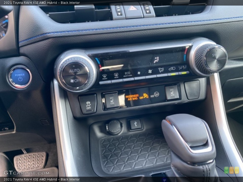 Black Interior Controls for the 2021 Toyota RAV4 XSE AWD Hybrid #140116270