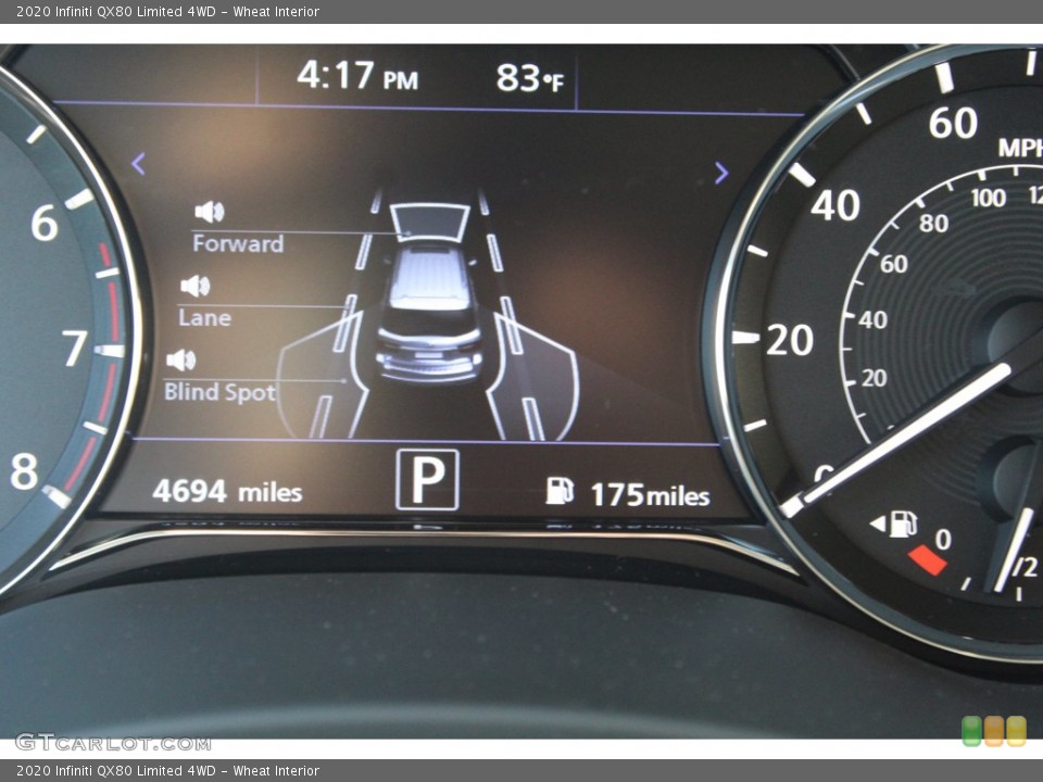 Wheat Interior Gauges for the 2020 Infiniti QX80 Limited 4WD #140116488
