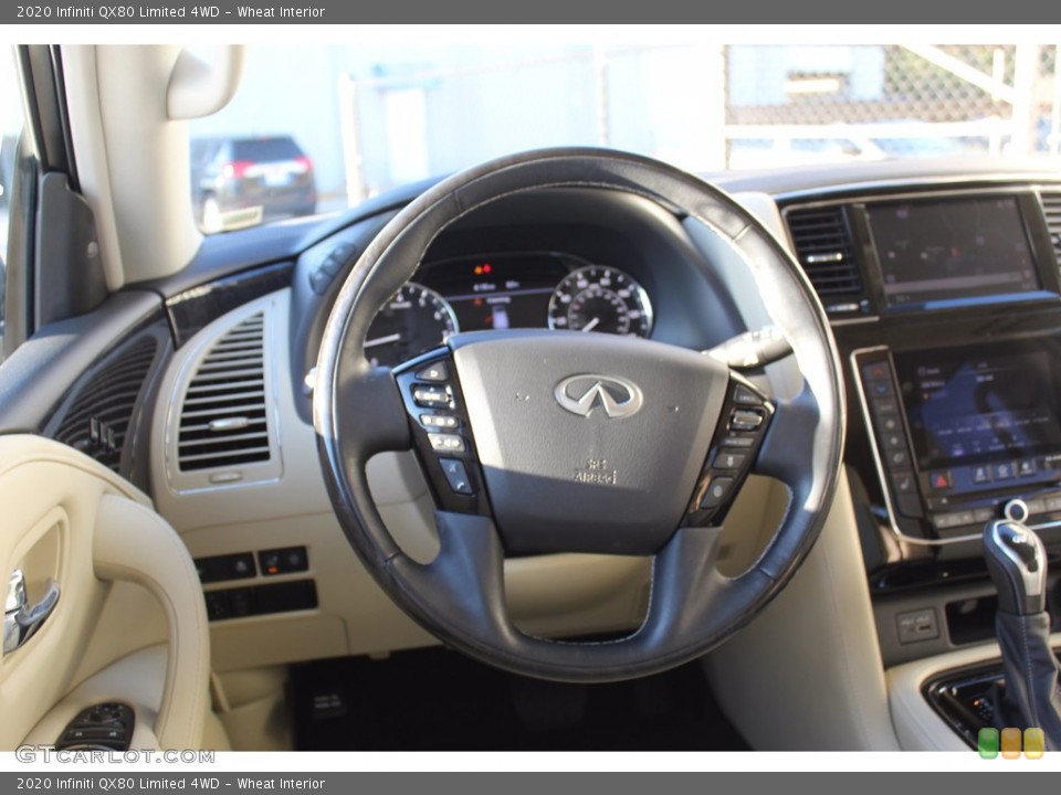 Wheat Interior Steering Wheel for the 2020 Infiniti QX80 Limited 4WD #140116678