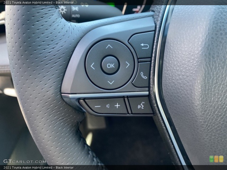 Black Interior Steering Wheel for the 2021 Toyota Avalon Hybrid Limited #140116915