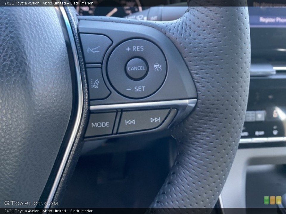 Black Interior Steering Wheel for the 2021 Toyota Avalon Hybrid Limited #140116939