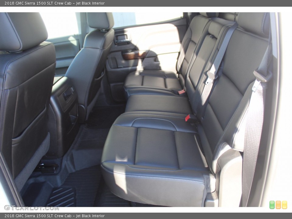 Jet Black Interior Rear Seat for the 2018 GMC Sierra 1500 SLT Crew Cab #140117995