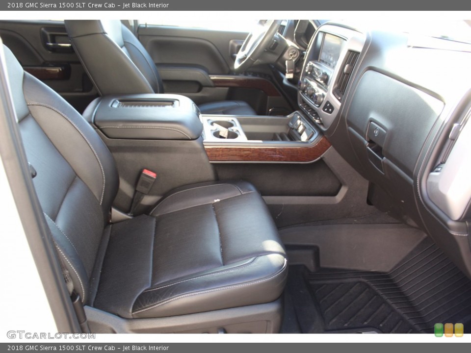 Jet Black Interior Front Seat for the 2018 GMC Sierra 1500 SLT Crew Cab #140118133
