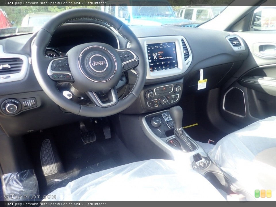 Black Interior Dashboard for the 2021 Jeep Compass 80th Special Edition 4x4 #140118758