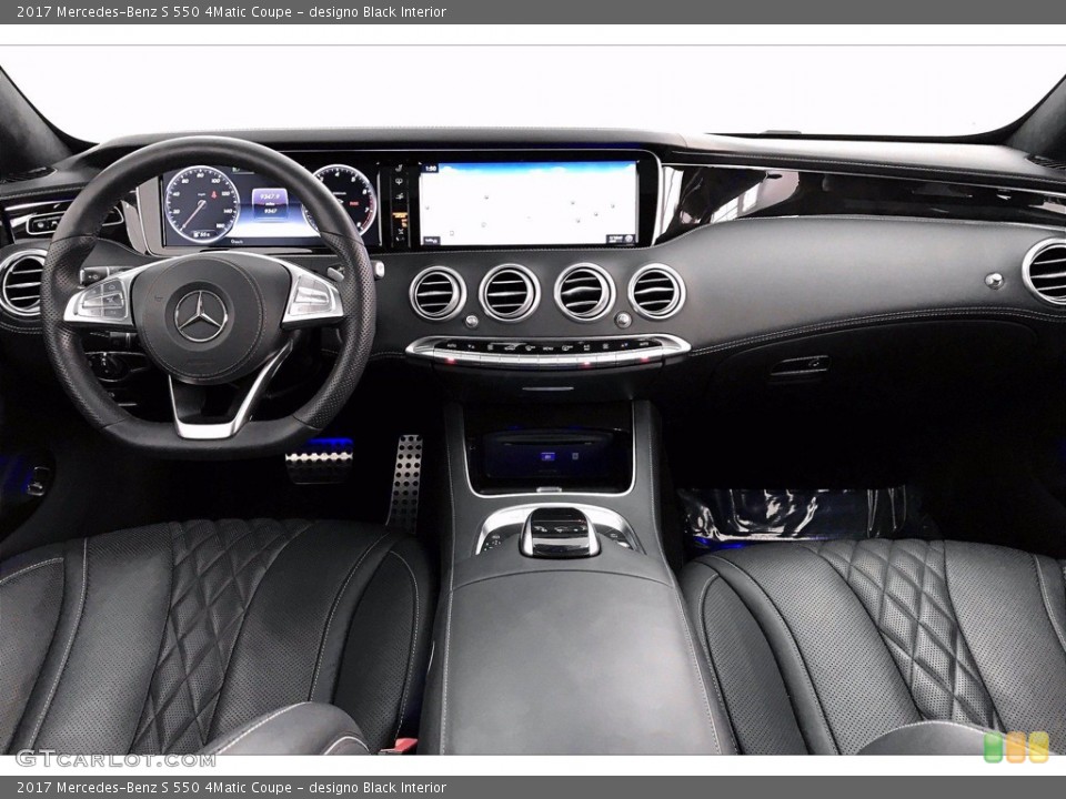 designo Black Interior Dashboard for the 2017 Mercedes-Benz S 550 4Matic Coupe #140123313
