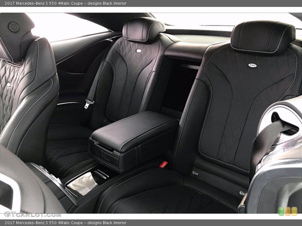 designo Black Interior Rear Seat for the 2017 Mercedes-Benz S 550 4Matic Coupe #140123478