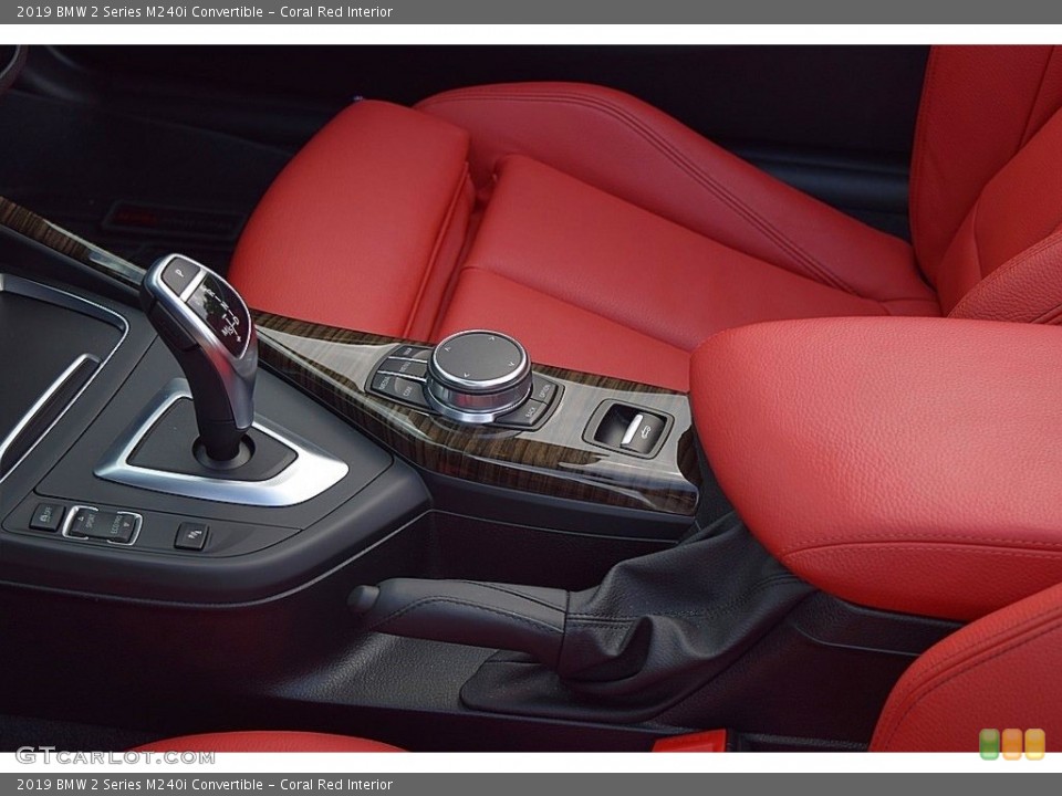Coral Red Interior Transmission for the 2019 BMW 2 Series M240i Convertible #140123880