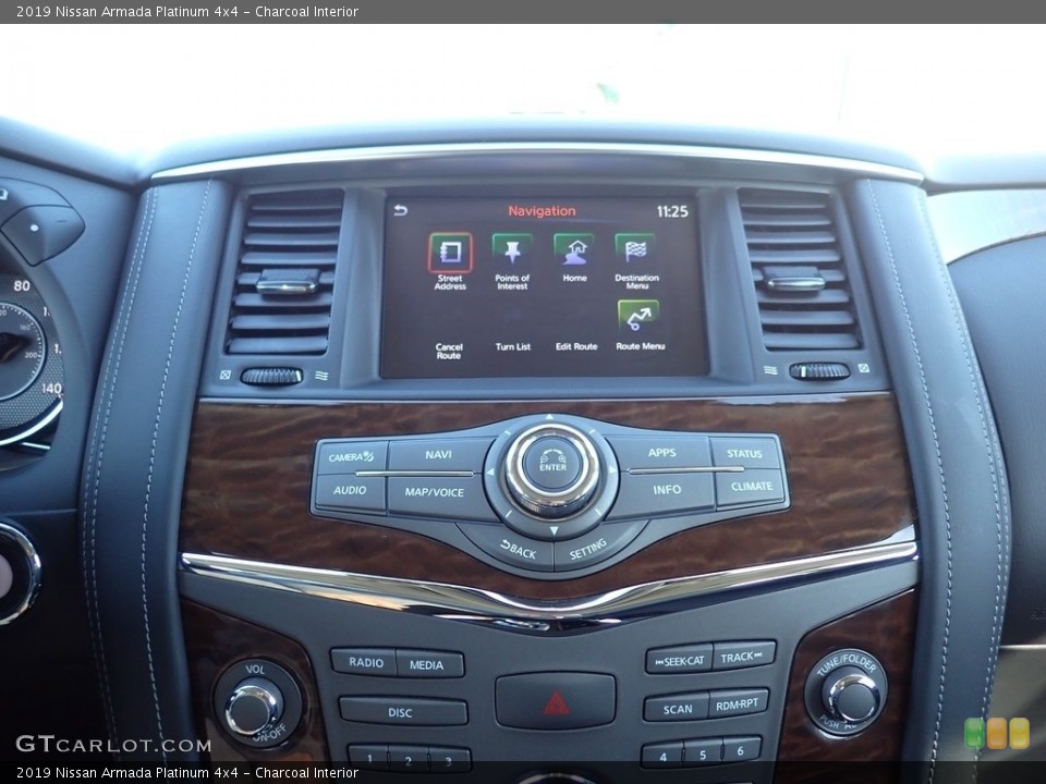 Charcoal Interior Controls for the 2019 Nissan Armada Platinum 4x4 #140124192
