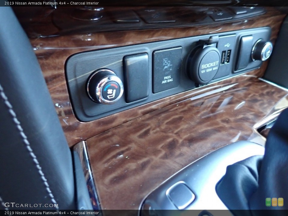 Charcoal Interior Controls for the 2019 Nissan Armada Platinum 4x4 #140124218