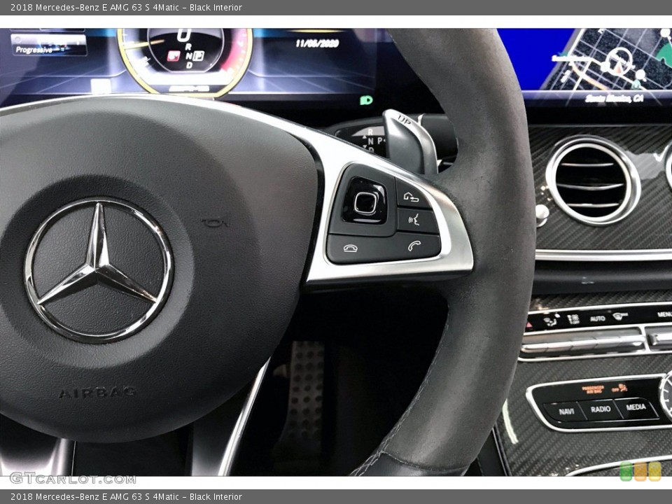Black Interior Steering Wheel for the 2018 Mercedes-Benz E AMG 63 S 4Matic #140124477