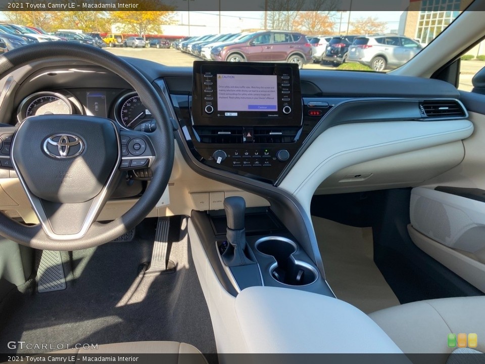 Macadamia Interior Dashboard for the 2021 Toyota Camry LE #140125947