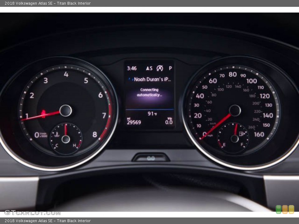 Titan Black Interior Gauges for the 2018 Volkswagen Atlas SE #140128041