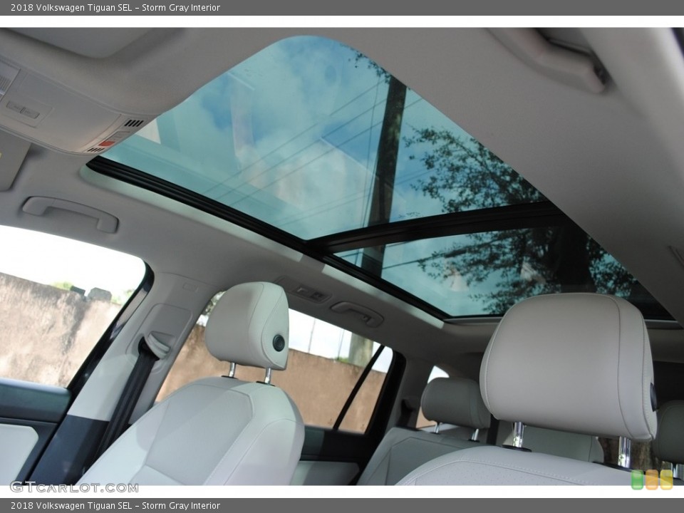 Storm Gray Interior Sunroof for the 2018 Volkswagen Tiguan SEL #140128317