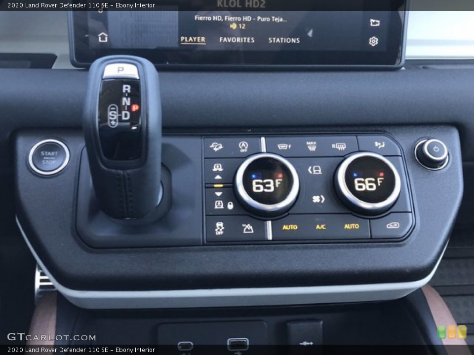 Ebony Interior Controls for the 2020 Land Rover Defender 110 SE #140129838