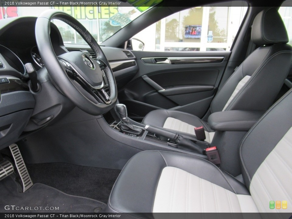 Titan Black/Moonrock Gray Interior Front Seat for the 2018 Volkswagen Passat GT #140131524