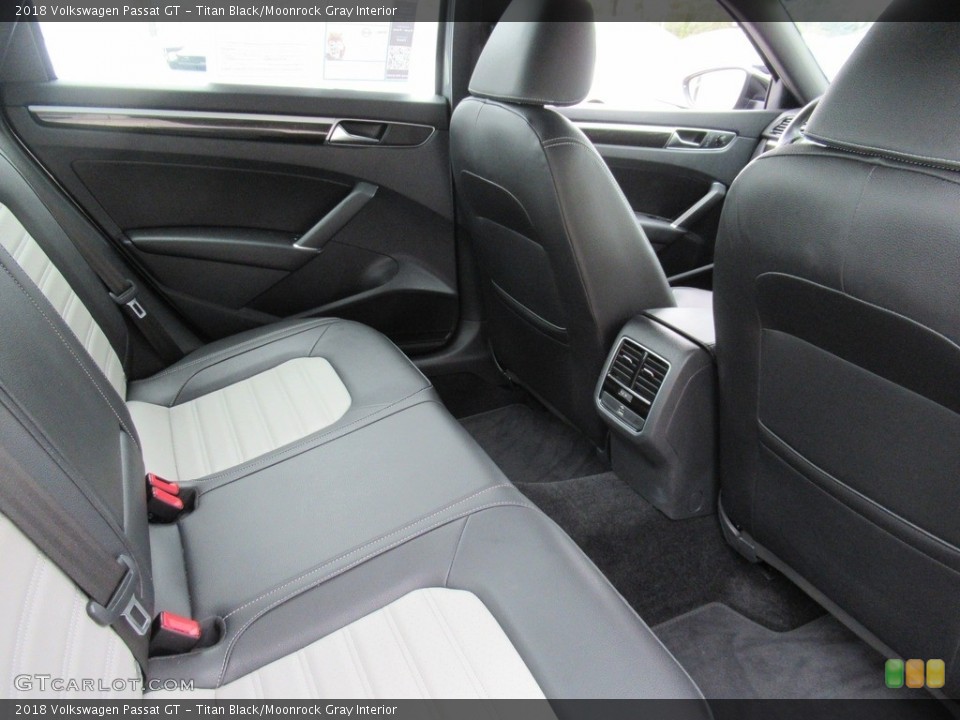 Titan Black/Moonrock Gray Interior Rear Seat for the 2018 Volkswagen Passat GT #140131584