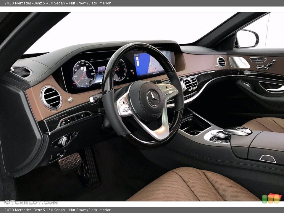 Nut Brown/Black 2020 Mercedes-Benz S Interiors