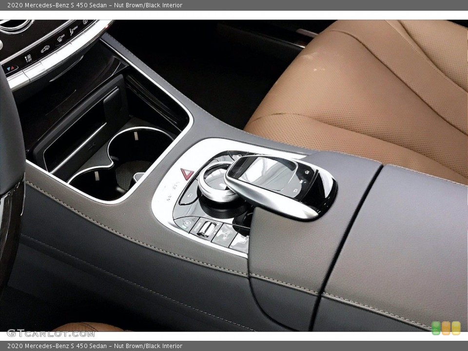 Nut Brown/Black Interior Controls for the 2020 Mercedes-Benz S 450 Sedan #140132055