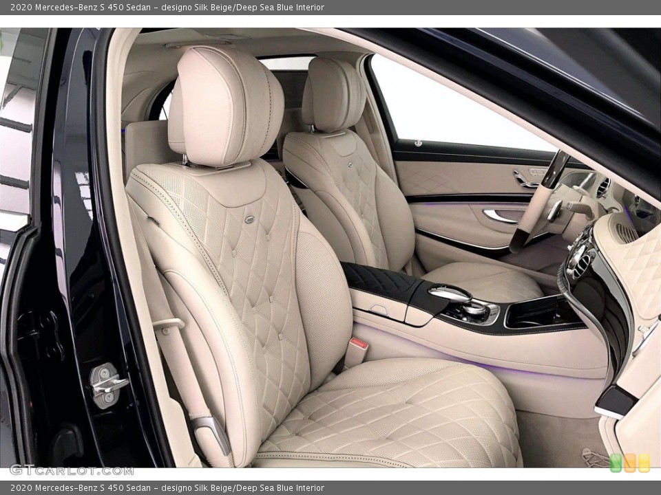 designo Silk Beige/Deep Sea Blue 2020 Mercedes-Benz S Interiors