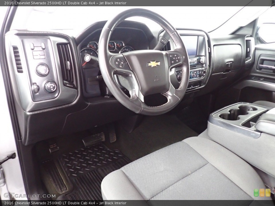 Jet Black Interior Photo for the 2016 Chevrolet Silverado 2500HD LT Double Cab 4x4 #140135445