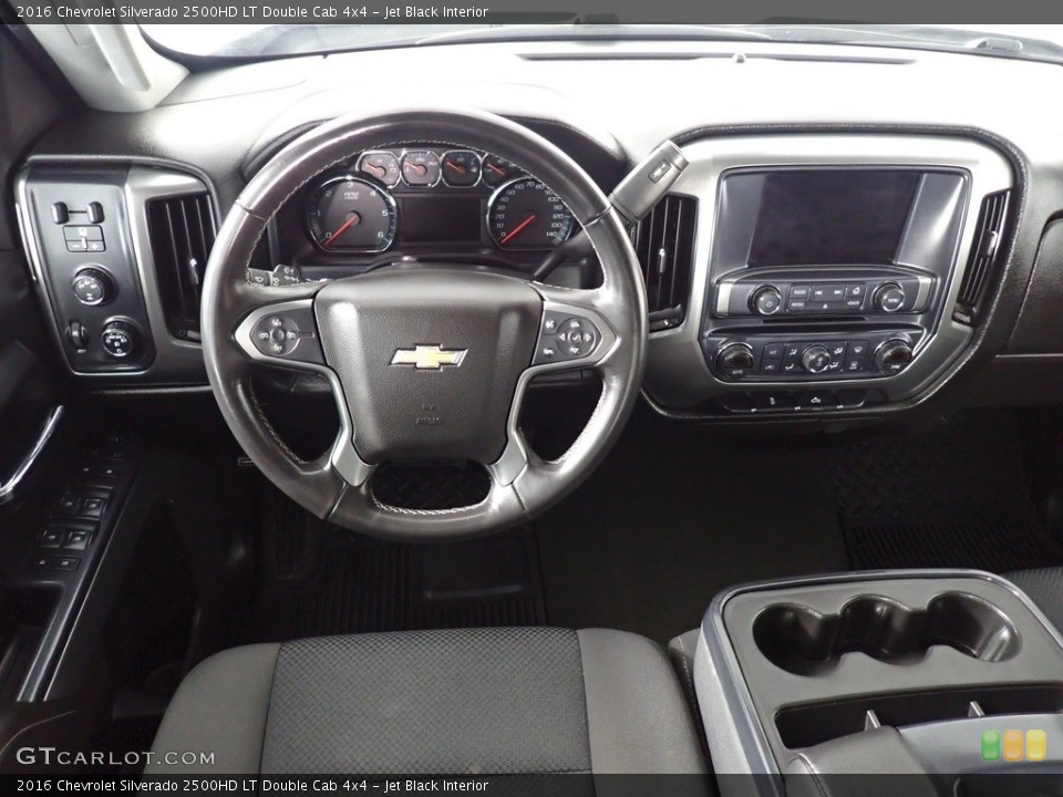 Jet Black Interior Dashboard for the 2016 Chevrolet Silverado 2500HD LT Double Cab 4x4 #140135520