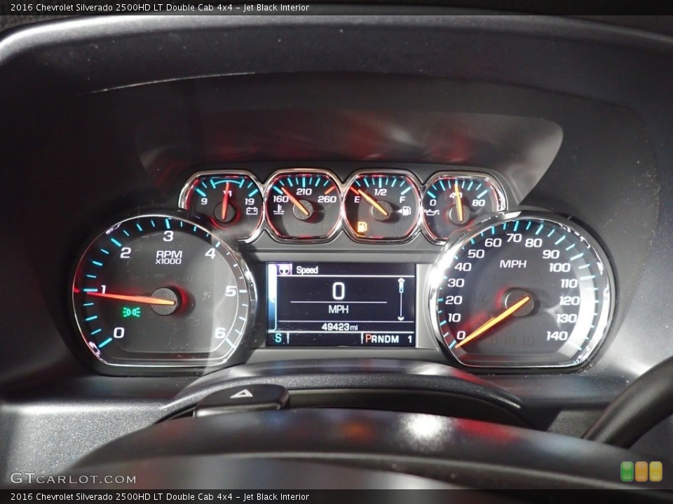 Jet Black Interior Gauges for the 2016 Chevrolet Silverado 2500HD LT Double Cab 4x4 #140135595
